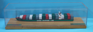 Containership "Qingdao" CSCL (1 p.) MA 2001 in showcase from Conrad 10605